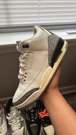 White cement 3s sz 9 og box read description