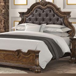 Elegant Bedroom Furniture - Traditional Style King And Queen Size Beds