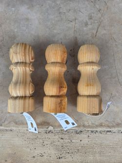 6"  TRADITIOLAL TABLE  LEGS