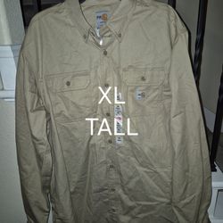 CARHARTT FRC KHAKI BUTTON UP SHIRT 