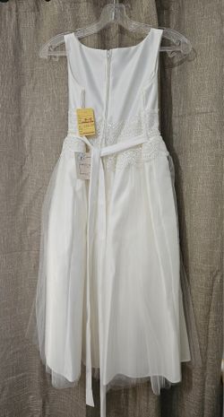 Girls White Formal Dress 