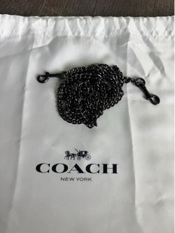 Coach gunmetal chain