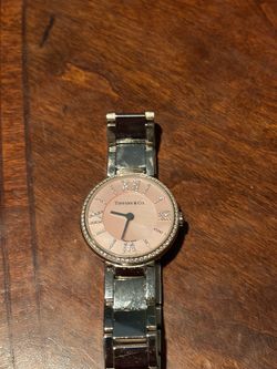 Tiffany & Co. Atlas 2-Hand Diamond Watch, a luxury dress variation of the Atlas line.