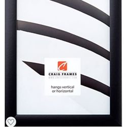 Craig Frames 1WB3BK 18 by 20-Inch Picture Frame, Smooth Finish, 1-Inch Wide, Black

