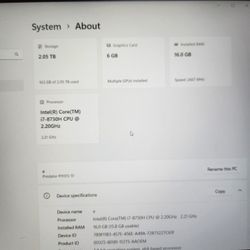 Gaming Laptop Acer Predator I7 8th Gen Gpu 6gb Ram 16gb Ssd 2tb Hdd