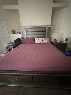 KING GREY BED