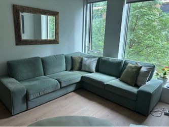 IKEA Green Sectional Sofa