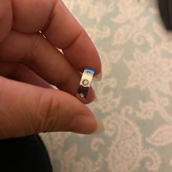 Stainless steel Wedding Band Size 6.5