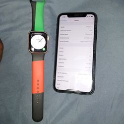 Unlocked Iphone XR Black And 🍏 Watch SE Gold
