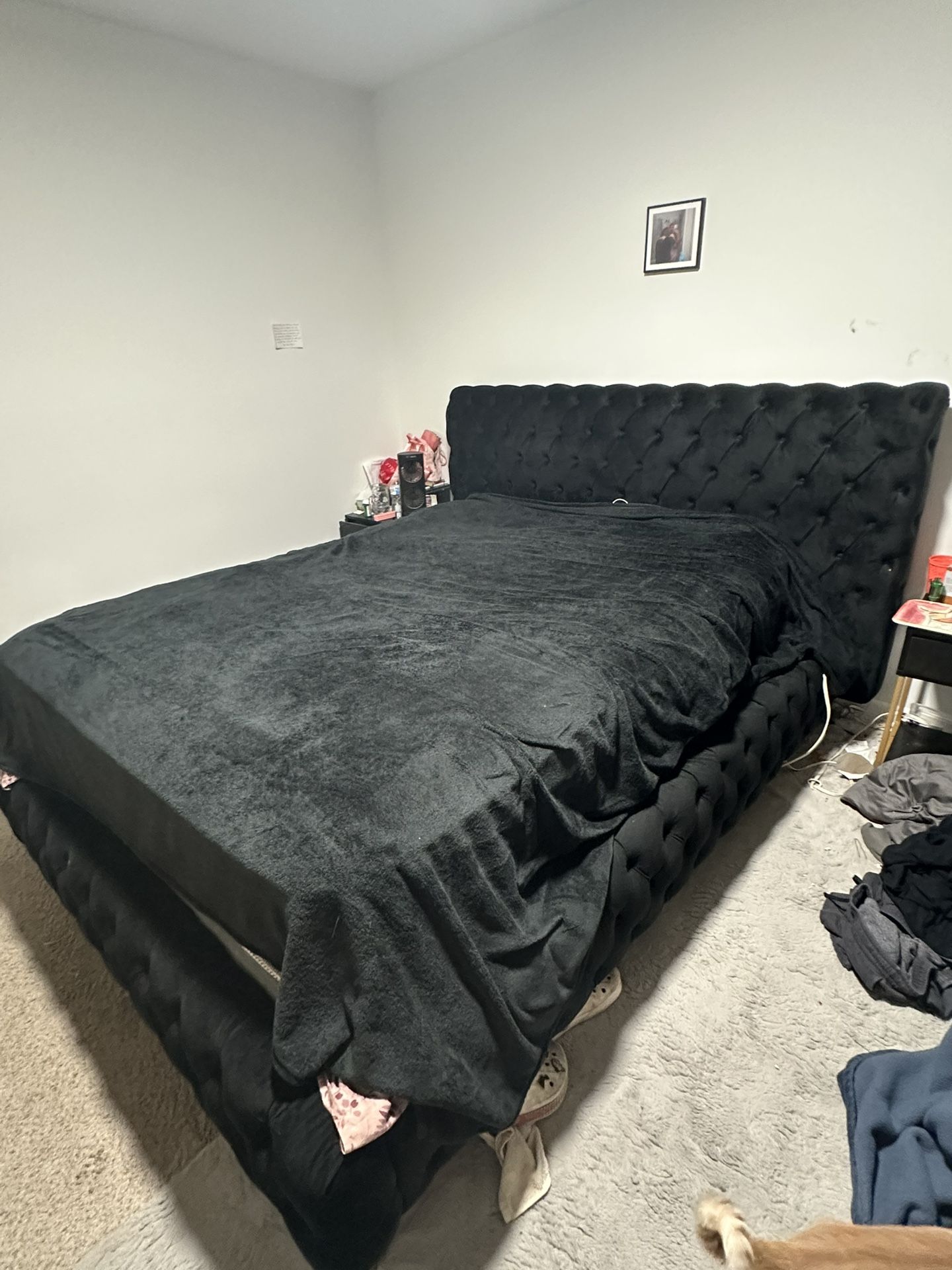 Tufted Bed Frame Only