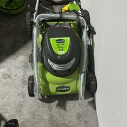Green Works Corded Lawn Mower