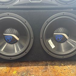 Rockville RV1212P Dual 12’’ 1200W Car Audio Subwoofer System 