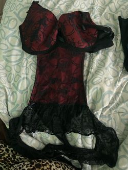 lingerie balck & red