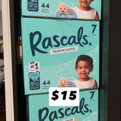 Diaper size 7  ( rascals)