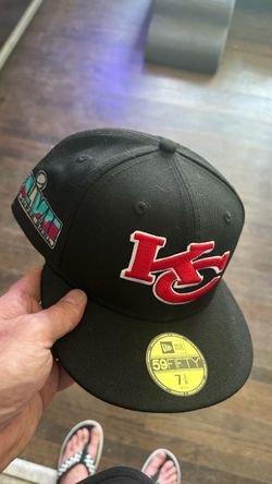 New Era 5950 KC Chiefs 7 3/8 w stickers