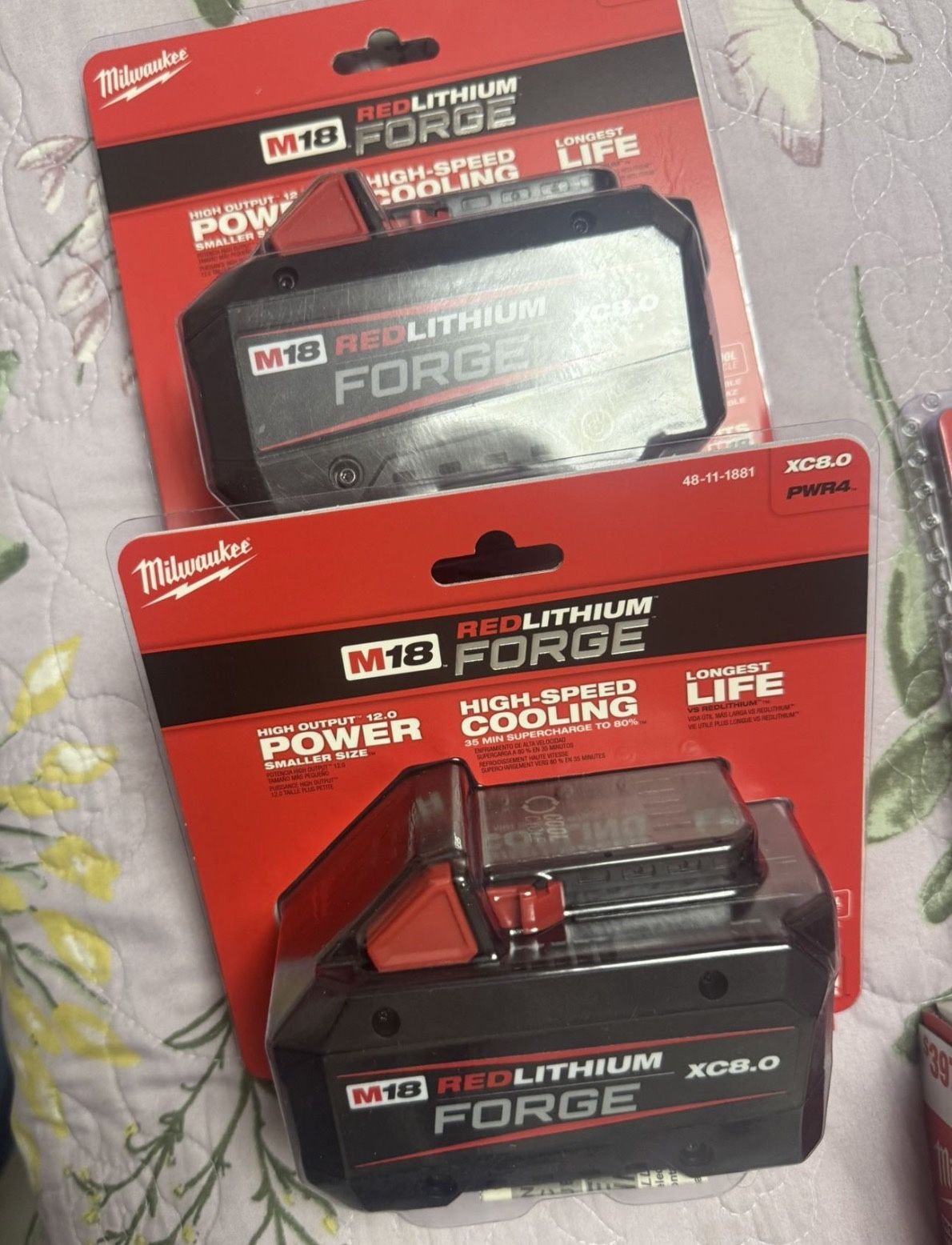 New Milwaukee M18 8.0 Forge Battery