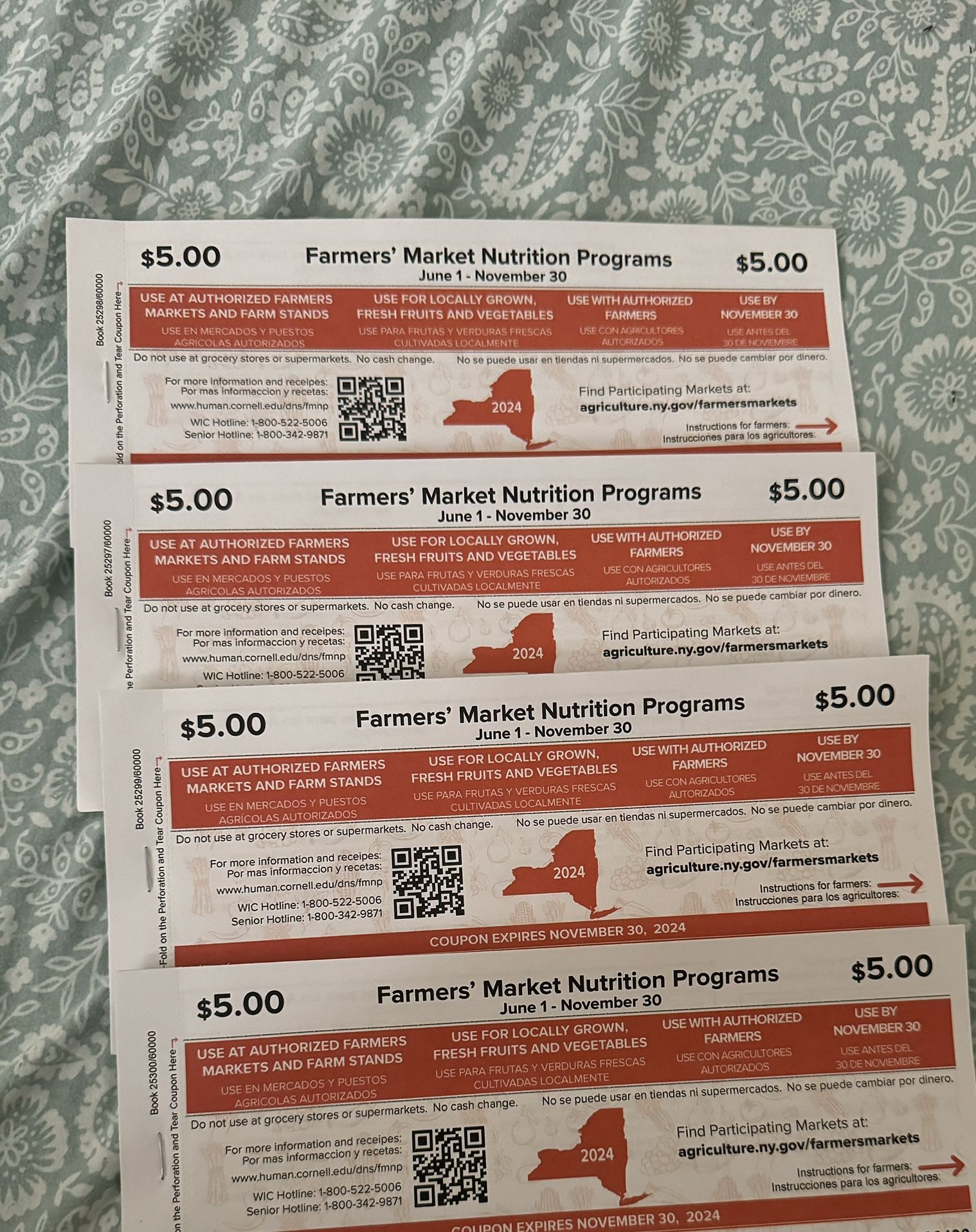 $100 Worth of Farmers Market coupon