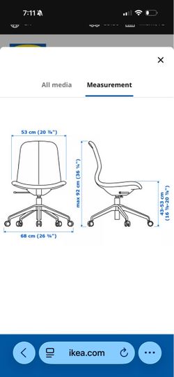 IKEA LANGFJALL Conference Chair Beige and White