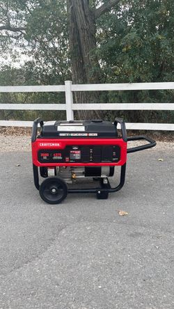 CRAFTSMAN Gas Generator 4375/3500W + 30-50 amp adapter
