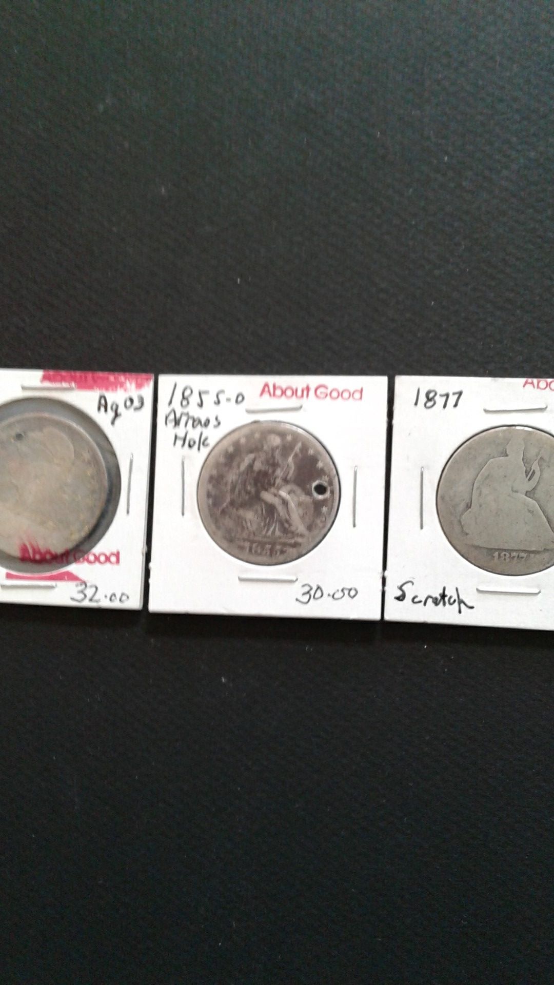 Liberty Seated and Capped half dollars