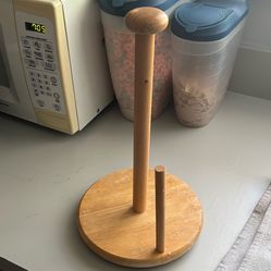 Wood Paper Towel Holder $5