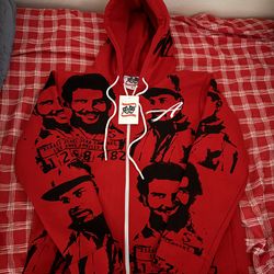 Red Asaali Zip up Hoodie