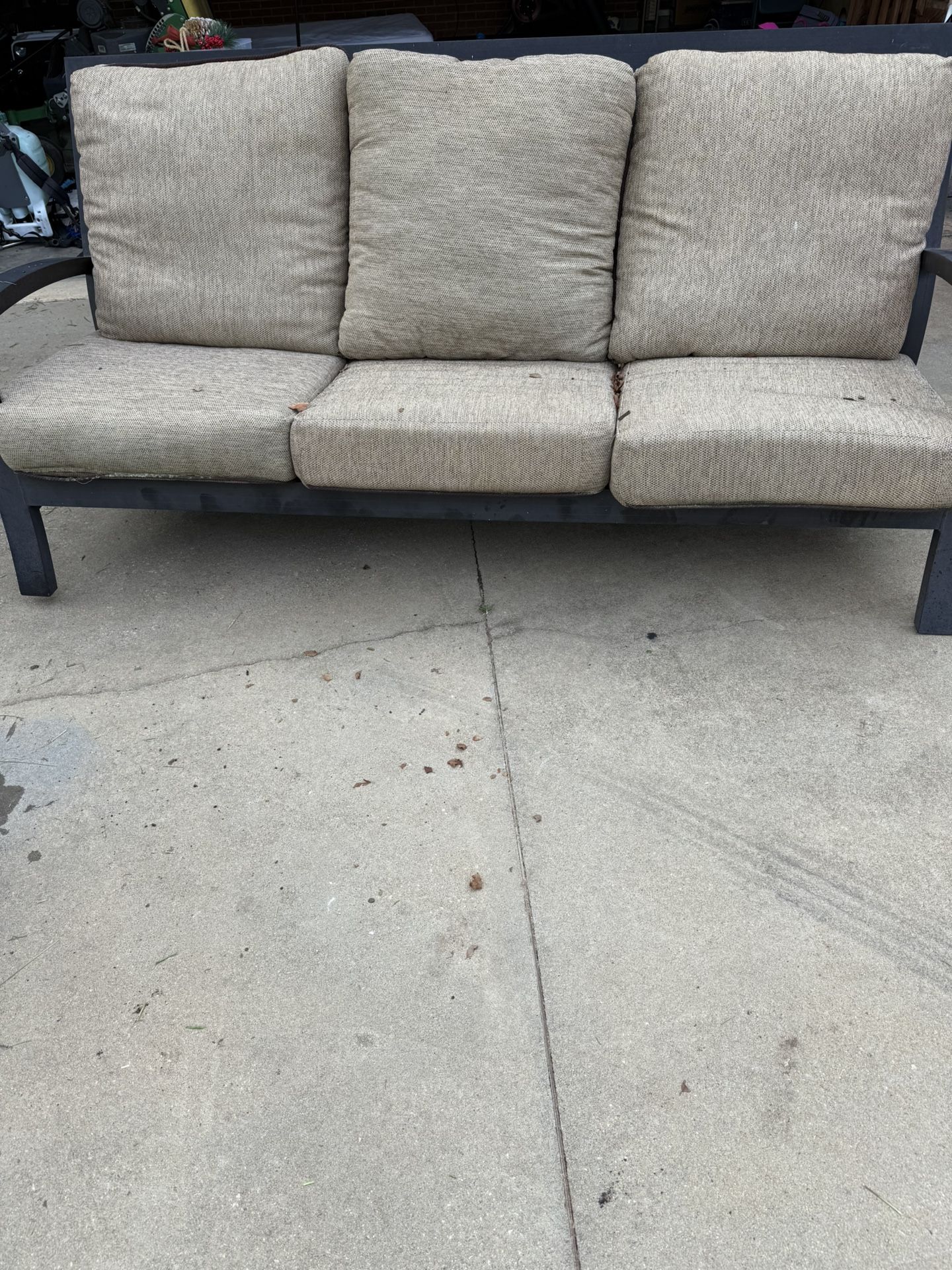Patio Sofa and Table