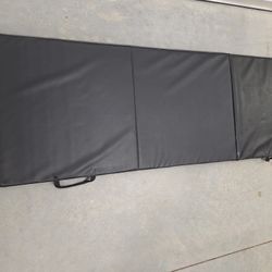 PADDED Yoga Pilates Tri-fold Mat With Handles