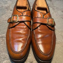 Men’s Preowned Cognac Leather Loafers