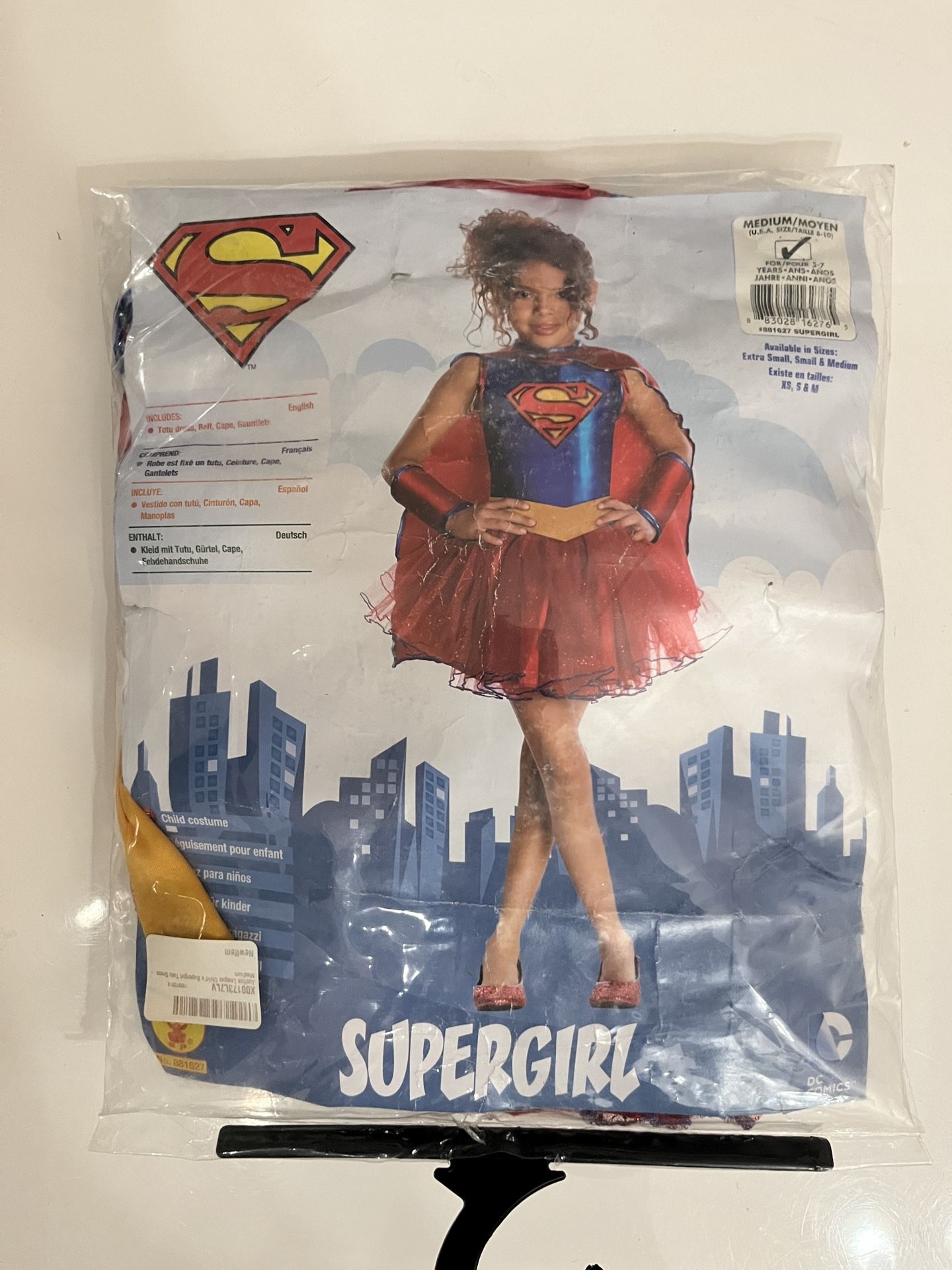 Supergirl - Halloween Costume Size M (8-10)