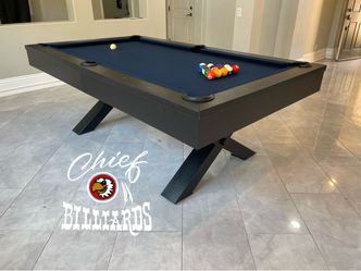 7FT 8FT Pool Table - Brand New In Box - Delivery/Setup, Any color felt & accessory kit included
