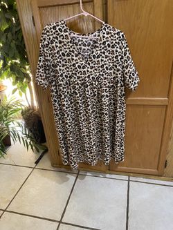 New! Leopard Print Dress. Read Description For Details And Location.