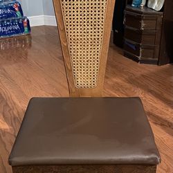 Antique brown leather chair