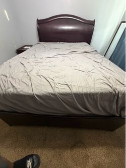 Queen headboard and frame