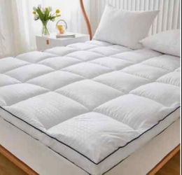 NEW- Extra Thick Queen Mattress Topper- White