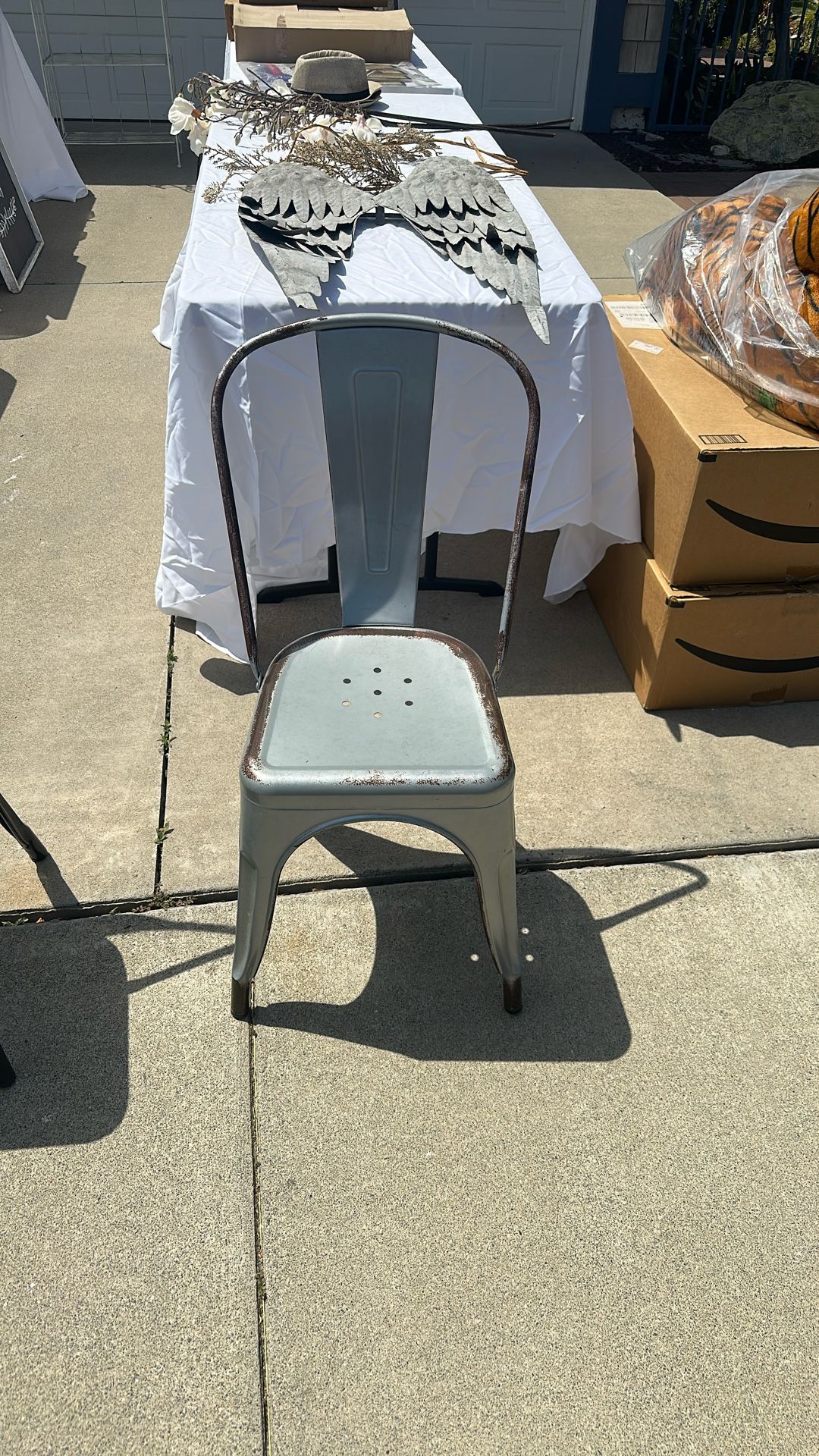 Metal Desk/Dining Chair