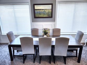 Dining Table with Hutch - Real Wood