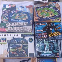 New Games Sharper Images Bow Hunter, Perfect Pitch,Laser Tag +