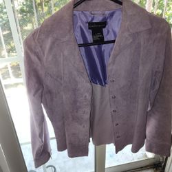 Womens SUEDESSENSE Mid Length Leather Jacket 