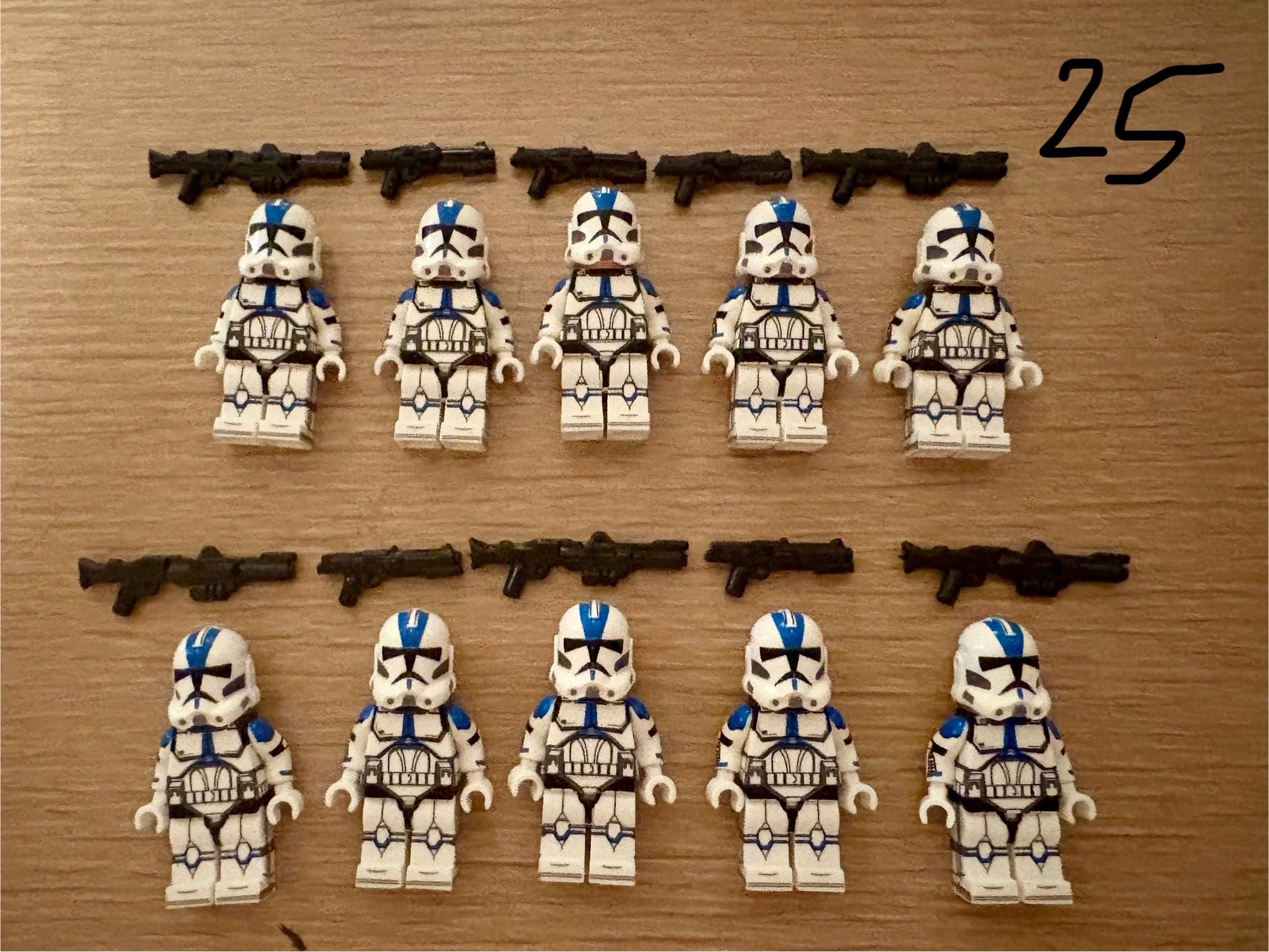 Set Of 10 501st Clone Troopers (not Lego Brand)