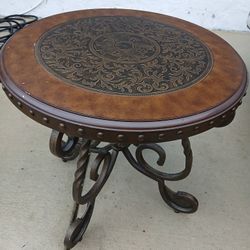 The Signature Design by Ashley Rafferty Ornate Round End Table