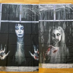 Scary Halloween mommy and me murals