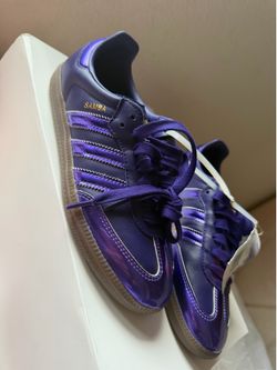 Adidas SAMBA OG 'Purple Rush' Gold Leather KI6790 Women's Sizes New Size 6 Retro