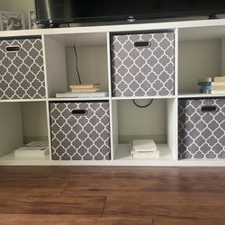 White Bookshelf/TV Stand