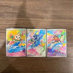 Pokemon First partner - Rowlet- Popplio- Litten