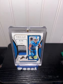 Panini immaculate Amon Ra st brown Detroit lions patch /49