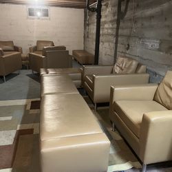 Chairs and ottomans 