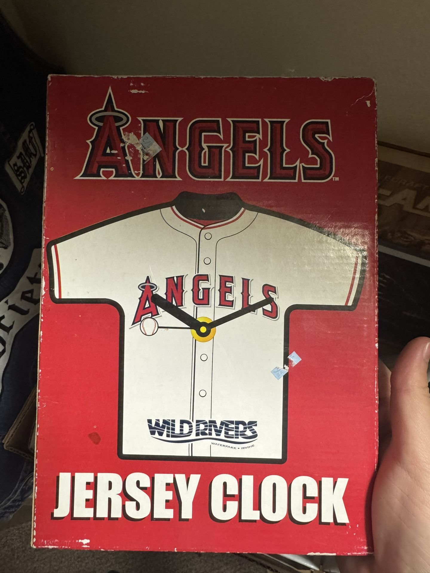 California Angels Baseball Jersey Clock