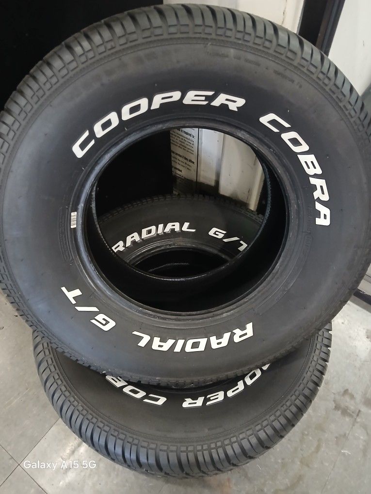 255/70R15 Cooper Cobra Tires (2) New