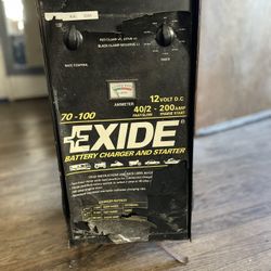 EXIDE BATTERY CHARGER AND STARTER